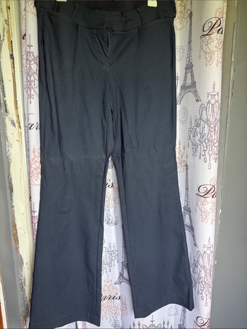 Lane Bryant Navy Wide-Leg Trousers